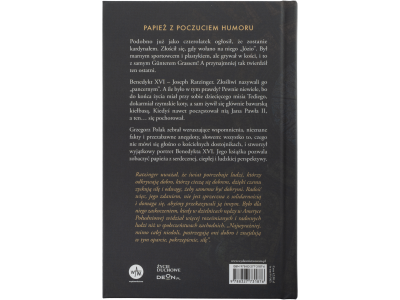 Zdjęcie tyłu okładki książki Nasz Benedykt czyli kwiatki Josepha Ratzingera