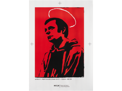Plakat (Jan Paweł II, Bł. Jerzy Popiełuszko)